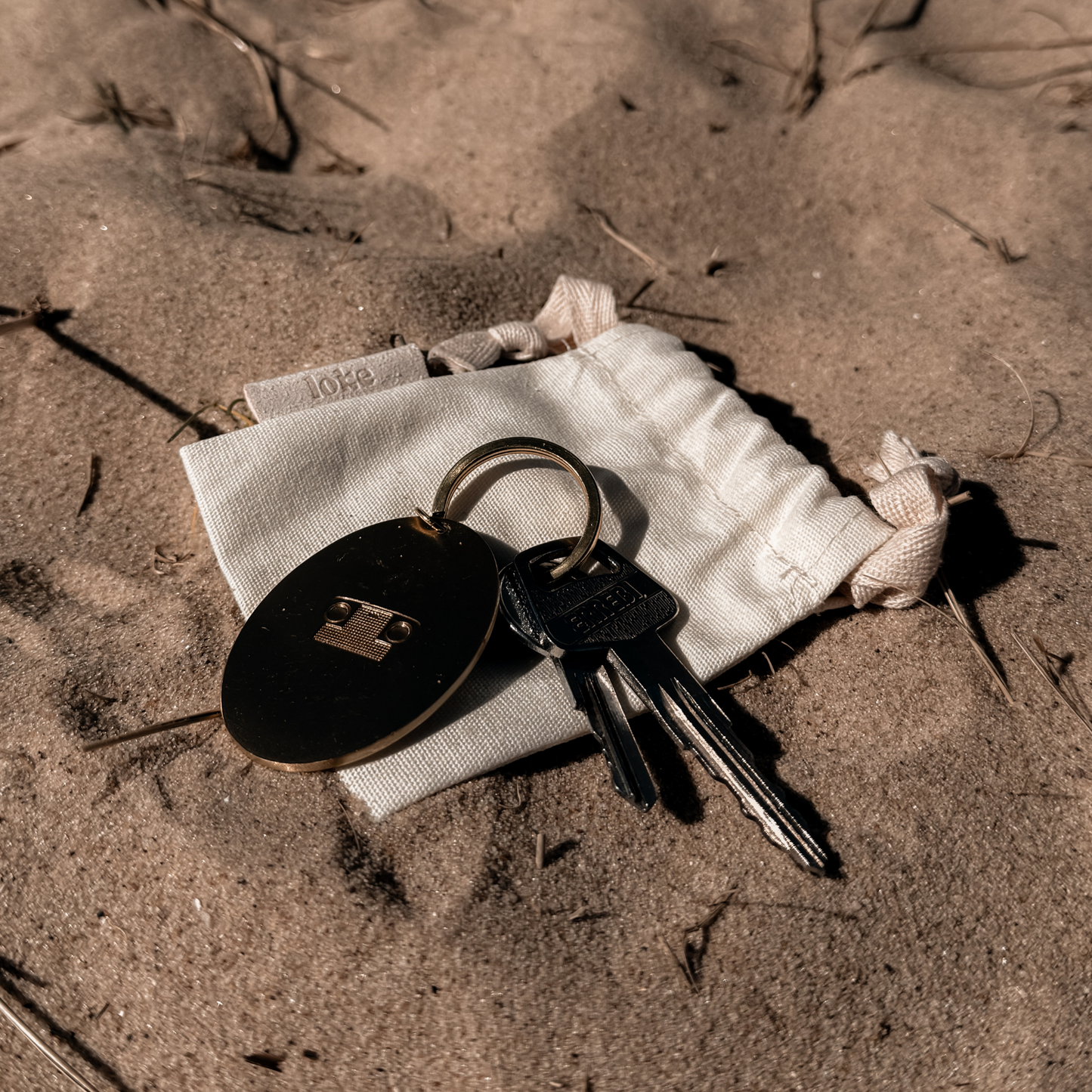 Loke Brass Keyring