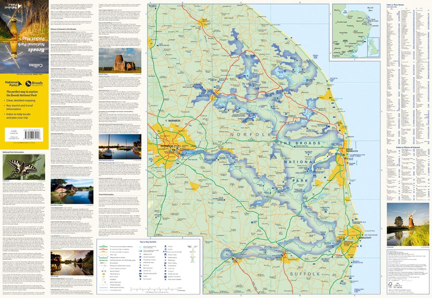 Broads National Park Pocket Map