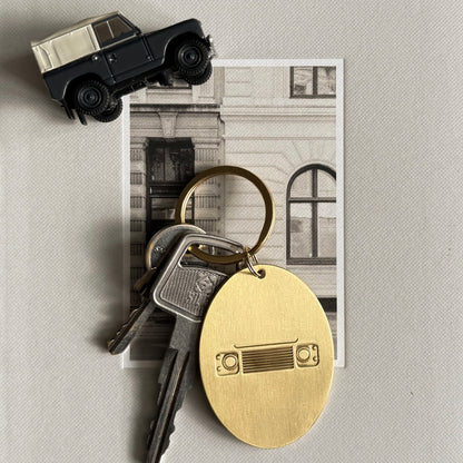 Loke Brass Keyring - Defender